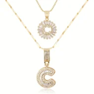 🎁New Year Sale 50% OFF💖2 Pack - Initial Letter Pendant Necklaces - Image 28
