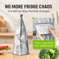 🍗Buy 2 Get 1 Free 🥦Reusable Aluminum Foil Sealable Storage Bags - Image 6