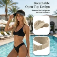 Women's UPF 50+ UV Protection Sun Visor Hat - Image 9