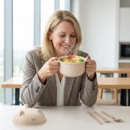 🔥While Supplies Last 40% OFF!🎉 1300ml Instant Noodle Bowl Set with Lid & Cutlery - Image 3