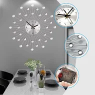 ✨ 50% OFF NOW! 🕰️ Rhinestone Wall Clock – Silent Movement, Sparkling Design & Elegant Home Decor 💎 - Image 7