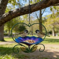 Outdoor Hanging Heart-Shaped Bird Feeder - Image 3