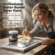 Water-Based Silver Paint for Metal & Wood - Image 7