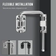 Multi-Angle Security Barrel Bolt Latch