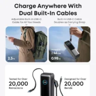 Portable Charger with Built-in Cable - Image 4