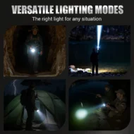 💎 49% OFF! 💎 Multifunctional Zoom LED Flashlight with Power Display – 500m Range, USB-C & 4 Lighting Modes - Image 7