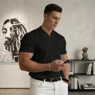 ⏰ Now only 50% off! 💎 Men Gentlemans Business Short Sleeve Fitness T-shirt - Image 12