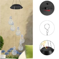 🌠50% OFF💡Outdoor Colorful LED Solar-Powered Light Bulb Wind Chimes - Image 7