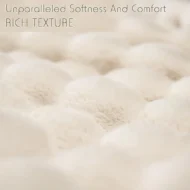 💫2025 Hot Sale🛏️Thickened rabbit plush&milk velvet cover blanket - Image 5