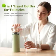 🧴 50% OFF NOW! 🎉 4-in-1 Travel Dispenser Bottles – Leak-Proof, Refillable & TSA Approved - Image 3