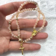 Double-Wrap Rosary Beaded Bracelet - Image 18