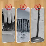 Stand-Up Dustpan Set with 180° Rotating Broom - Image 9