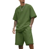 Men's Casual Two-Piece T-Shirt and Shorts Set - Image 11