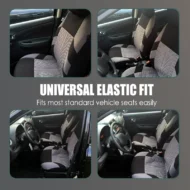 Car Seat Cover Set with Tire Tread Pattern - Image 2