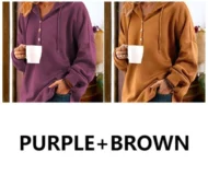 ✨LONG SLEEVE BUTTONED SWEATSHIRT - Image 9