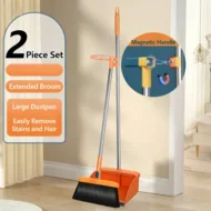 Stand-Up Dustpan Set with 180° Rotating Broom - Image 5