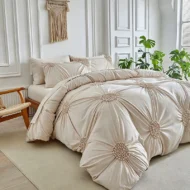 📢📢40% OFF !! ⏰Elegant Pinch Pleat Duvet Cover Set - Image 8