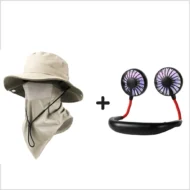 Breathable Fisherman Hat with Detachable Face Mask - Image 8