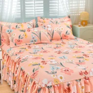 🥳SUMMER HOT SALE💞3-Piece Ruffled Bed Skirt Set - Image 8