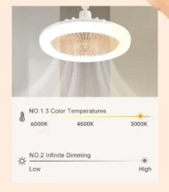 LED Ceiling Fans with Remote Control - Image 3