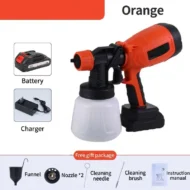 🎨🔋 Cordless paint sprayer – 2 batteries, versatile, for painting & gardening! - Image 16