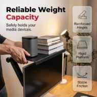 No-Drill Adjustable Screen Top Shelf - Image 4