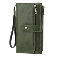 Women's Retro Style RFID Blocking Tri-fold Wallet - Image 7