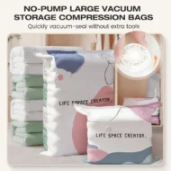 ⏳ Limited-Time Sale 🔥 Pump-Free Vacuum Compression Bags, Large Size
