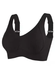 🎁Buy 1 Get 3 Packs💕Women's Ribbed Push Up Adjustable Wireless Bra - Image 37