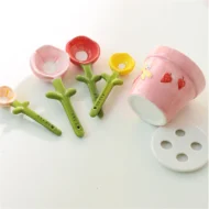 Ceramic Flower Measuring Spoon Set - Image 7