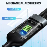 Transparent Luminous 3-in-1 Super Fast Charging Cable - Image 6
