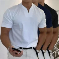 ⏰ Now only 50% off! 💎 Men Gentlemans Business Short Sleeve Fitness T-shirt - Image 3