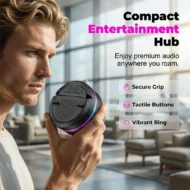 Portable Bluetooth Speaker with RGB Lights & Phone Stand - Image 7