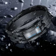⏳Time-Limited Special⏰Men's Binary LED Watch – Stainless Steel, Blue Light, Sporty, Water-Resistant, Modern ⚡ - Image 2