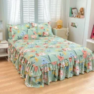 🥳SUMMER HOT SALE💞3-Piece Ruffled Bed Skirt Set - Image 9