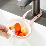 Plastic Kitchen Suction Cup Sink Drain Basket - Image 3