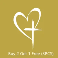 Glitter Heart Cross Car Decal Sticker - Image 36