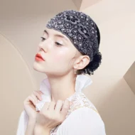 Ladies Floral Lace Headscarf - Image 12