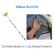 🚗 Extendable Car Wash Brush – 60" Long Handle, 360° Clean! ✨ Reach higher, scrub smarter – gentle on paint, tough on dirt! 🧼💦 - Image 11