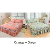 🥳SUMMER HOT SALE💞3-Piece Ruffled Bed Skirt Set - Image 12