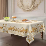 Waterproof Gold Rose Tablecloth - Image 14