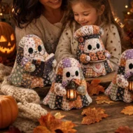 🎁Little Ghost's Cozy Halloween DIY Patchwork Kit - Image 6