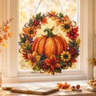 🎁 Hot Sale 49% OFF 🔥Pumpkin Diamond Art DIY Hanging Ornament Kit - Image 5