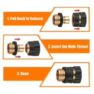 3/4-Inch Garden Hose Quick Connector - Image 7