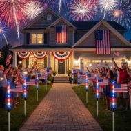 🏆Buy More Save More🎁Outdoor Solar Flag Stake Lights - Image 5