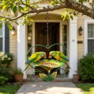 Outdoor Hanging Heart-Shaped Bird Feeder