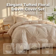 📢📢40% OFF !! ⏰Elegant Pinch Pleat Duvet Cover Set