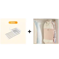 🔥Buy More Save More🔥Household Multifunctional Telescopic Folding Multi-layer Pants Storage Rack - Image 19