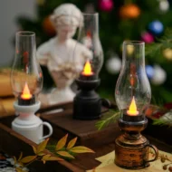 LED Vintage Kerosene Lamp Electronic Swing Candle - Image 12