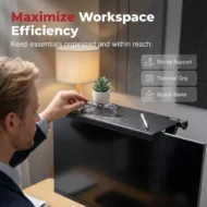 No-Drill Adjustable Screen Top Shelf - Image 3